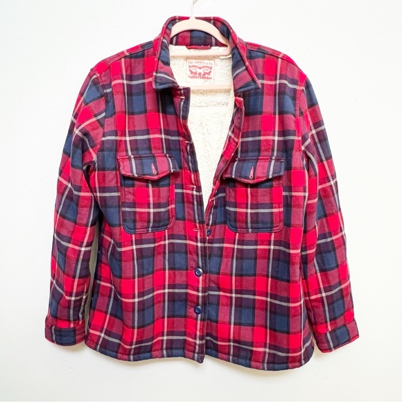 Levi's Jackets & Blazers - Levi's Sherpa Lined Flannel Jacket Coat